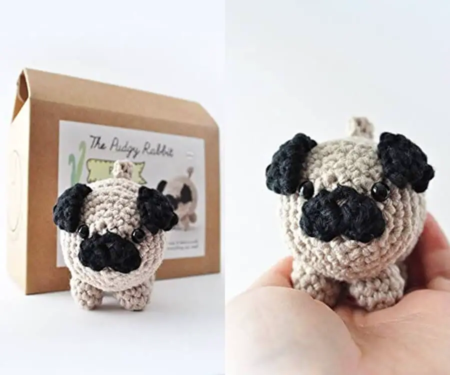 Pug Dog Knitting Kit