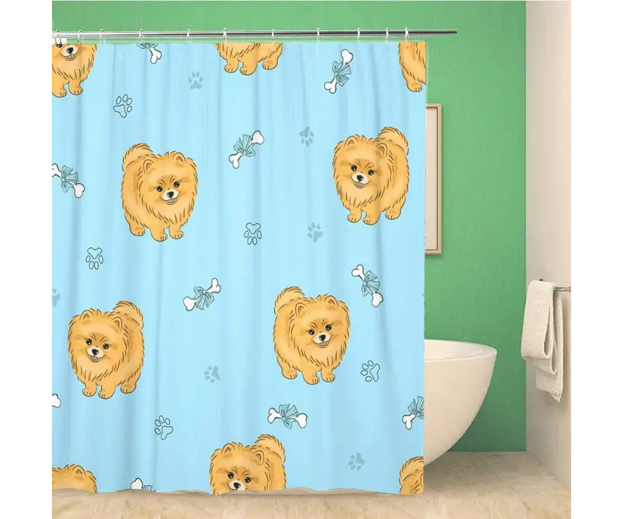 Pomeranian Shower Curtain