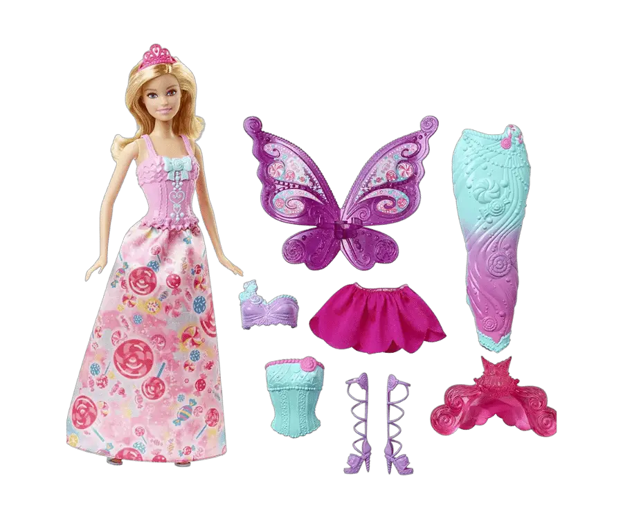 Barbie Doll With Different Outfits Charac